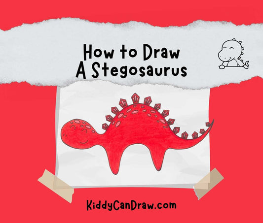 How to draw a Stegosaurus 