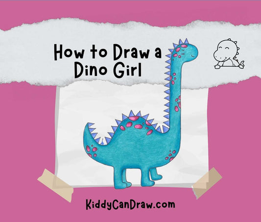 How to Draw a Cute Dino Girl | Step by Step Guide