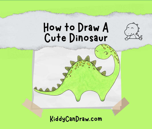 How to Draw a Cute Dinosaur | Step by Step Guide