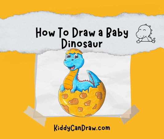 How To Draw a Baby Dinosaur