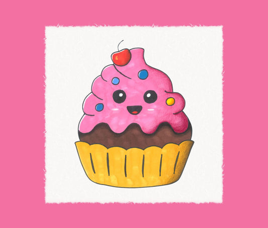 How To Draw a Cute CupCake | Step By Step Guide