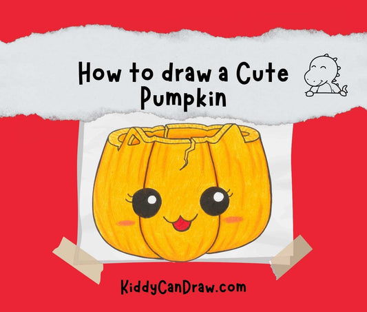 How to draw a Cute Pumpkin