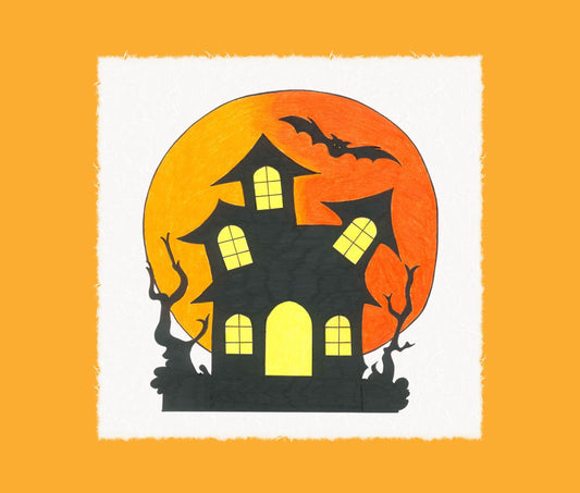 How To Draw a Haunted House