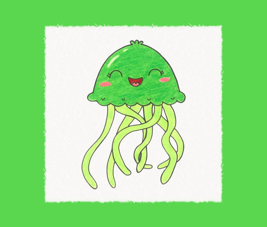 How To Draw a Jellyfish | Step By Step Guide