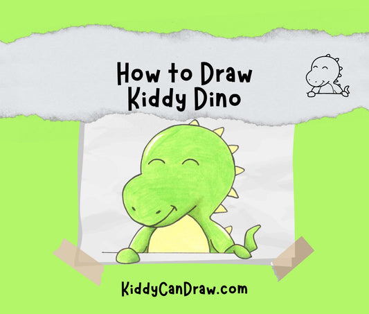How to draw our logo's Kiddy Dino