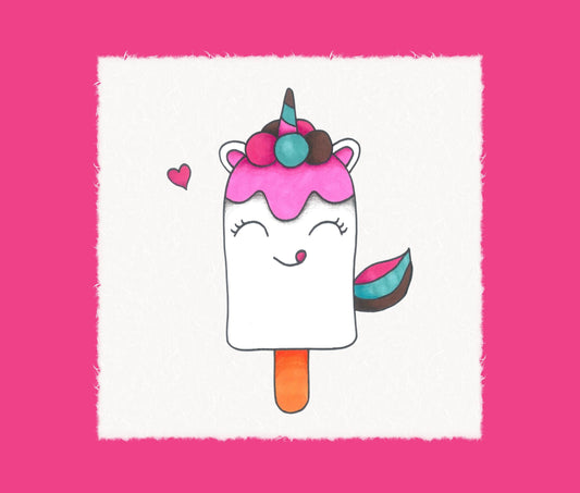 How To Draw A Unicorn Popsicle | Step By Step Drawing Guide