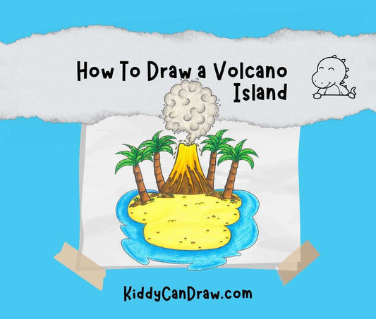 How To Draw a Volcano Island