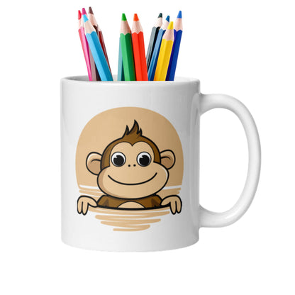 Monkey | White Glossy Mug