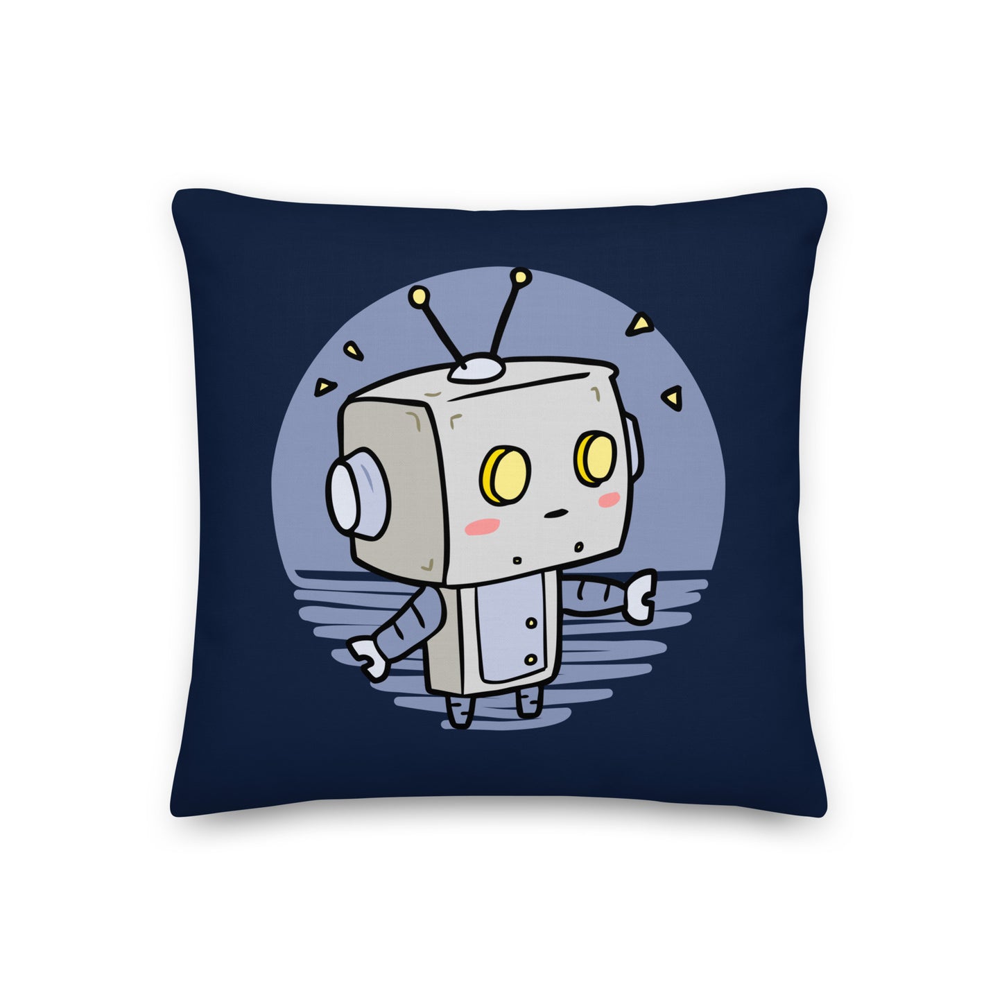 Robot | Premium Pillow | Navy