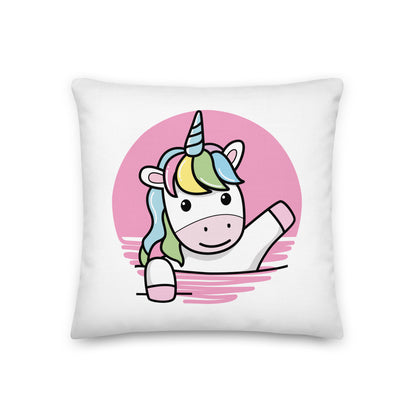 Unicorn | Premium Pillow | White