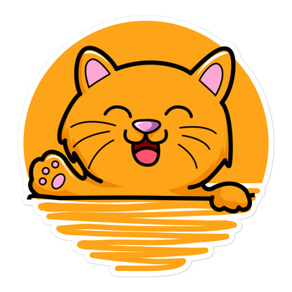 Cute Cat | Bubble-free Sticker