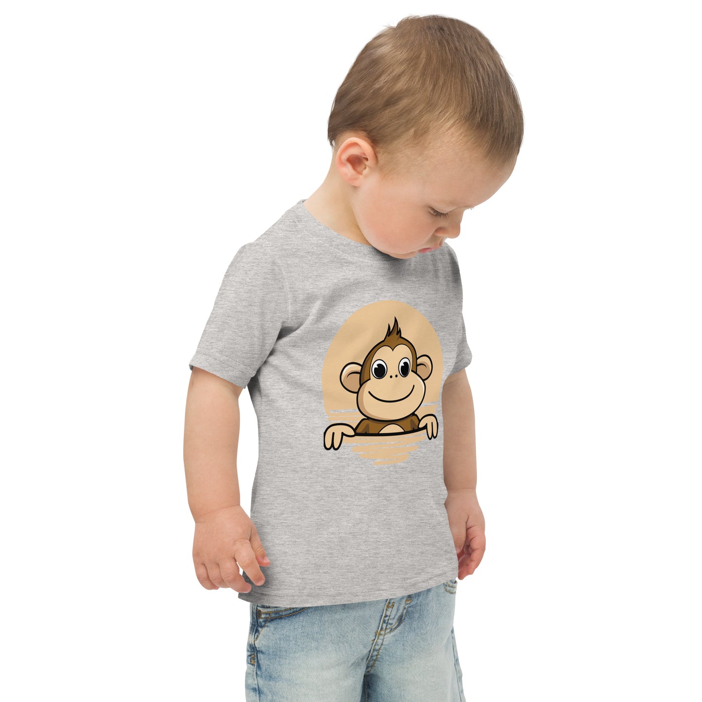 Monkey | Toddler T-Shirt | 2Y-5Y | Grey