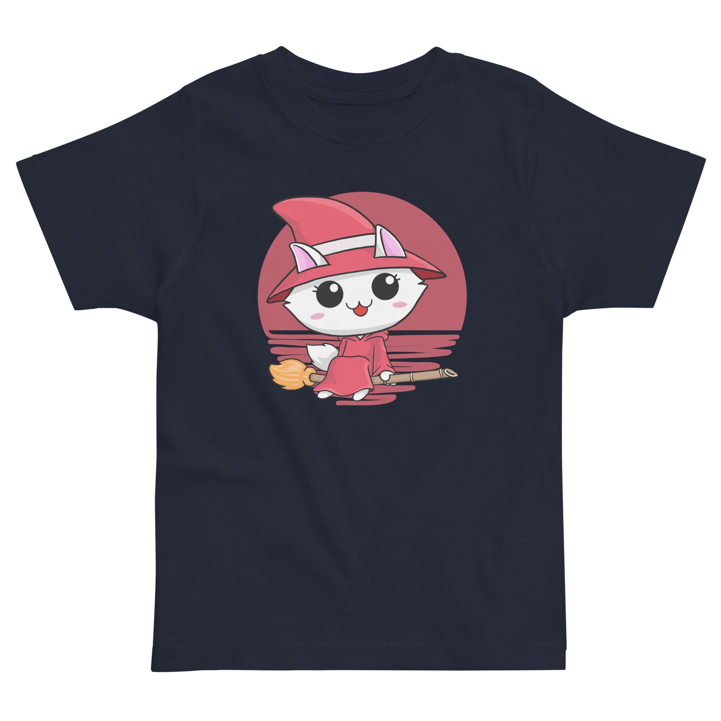 Kitty Witch | Toddler T-Shirt | 2Y-5Y | Navy