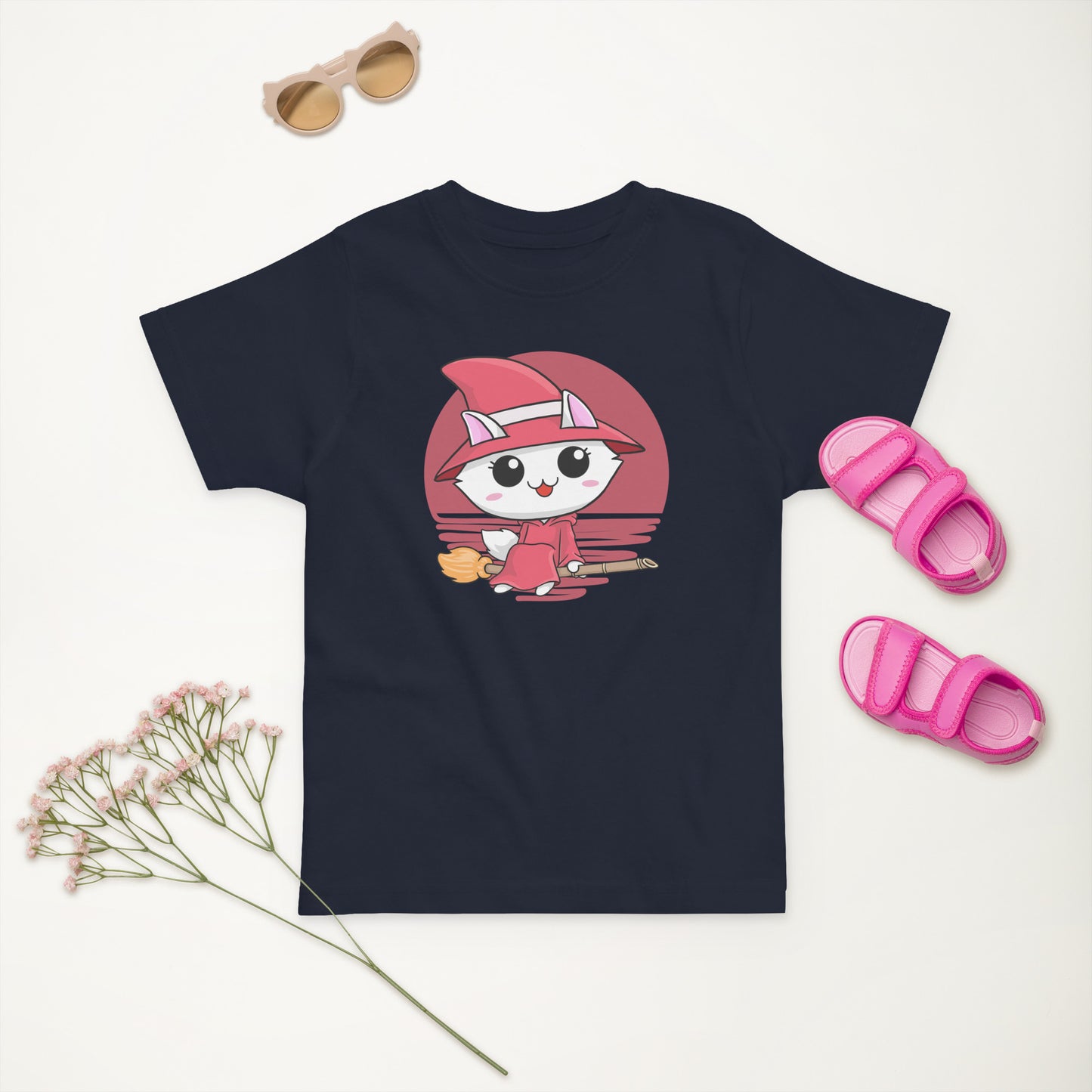 Kitty Witch | Toddler T-Shirt | 2Y-5Y | Navy