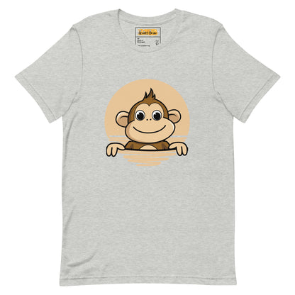 Monkey | Adult Unisex T-Shirt | Grey