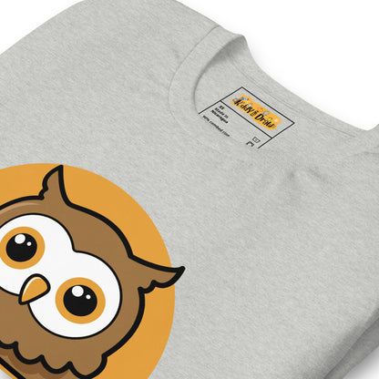 Owl | Adult Unisex T-Shirt | Grey