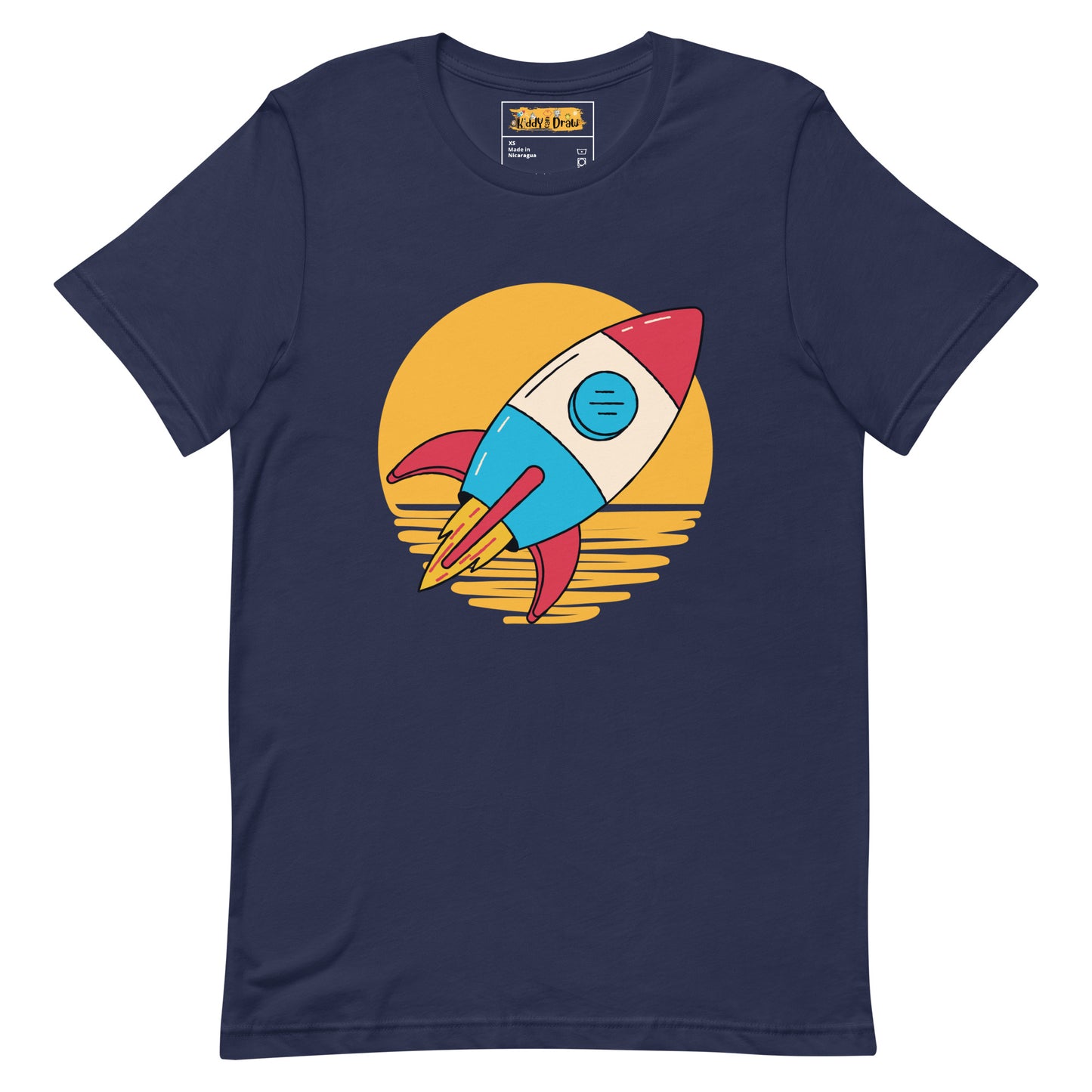 Rocket | Adult Unisex T-Shirt | Navy