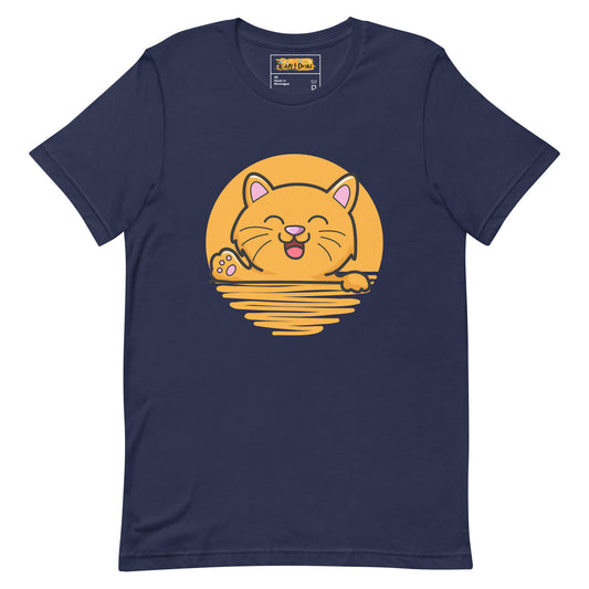 Cute Cat | Adult Unisex T-Shirt | Navy