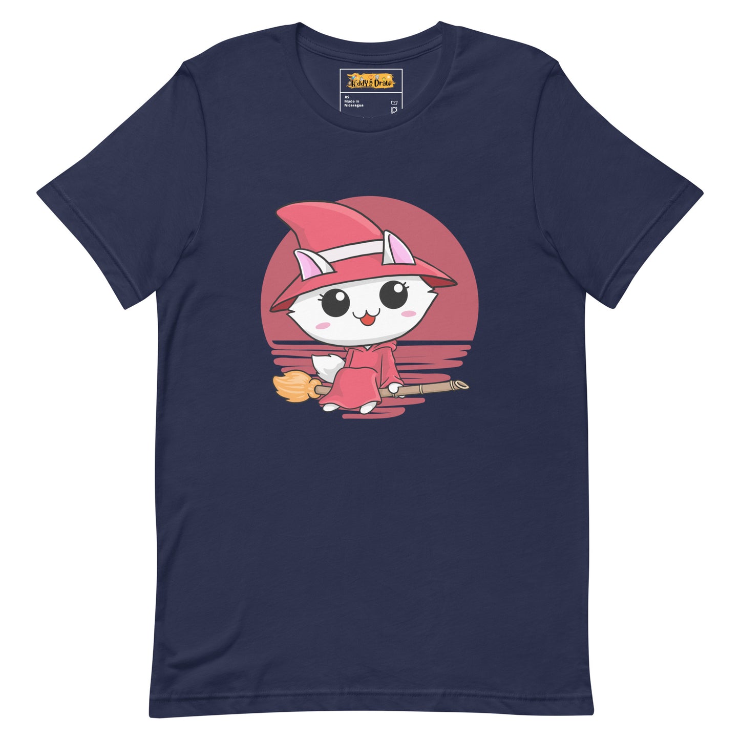 Kitty Witch | Adult Unisex T-Shirt | Navy