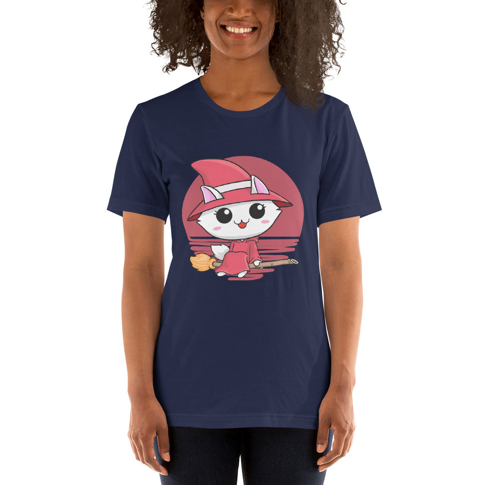 Kitty Witch | Adult Unisex T-Shirt | Navy