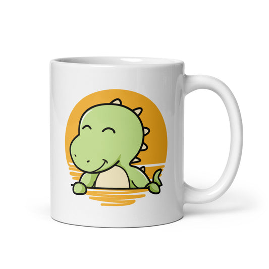 Kiddy Dinosaur | White Glossy Mug
