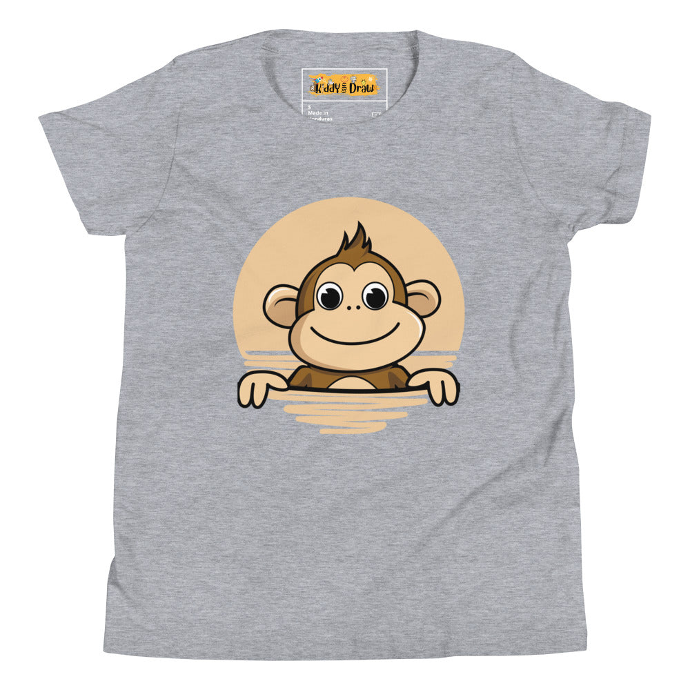 Monkey | Kids and Youth T-Shirt | 5Y-12Y | Grey