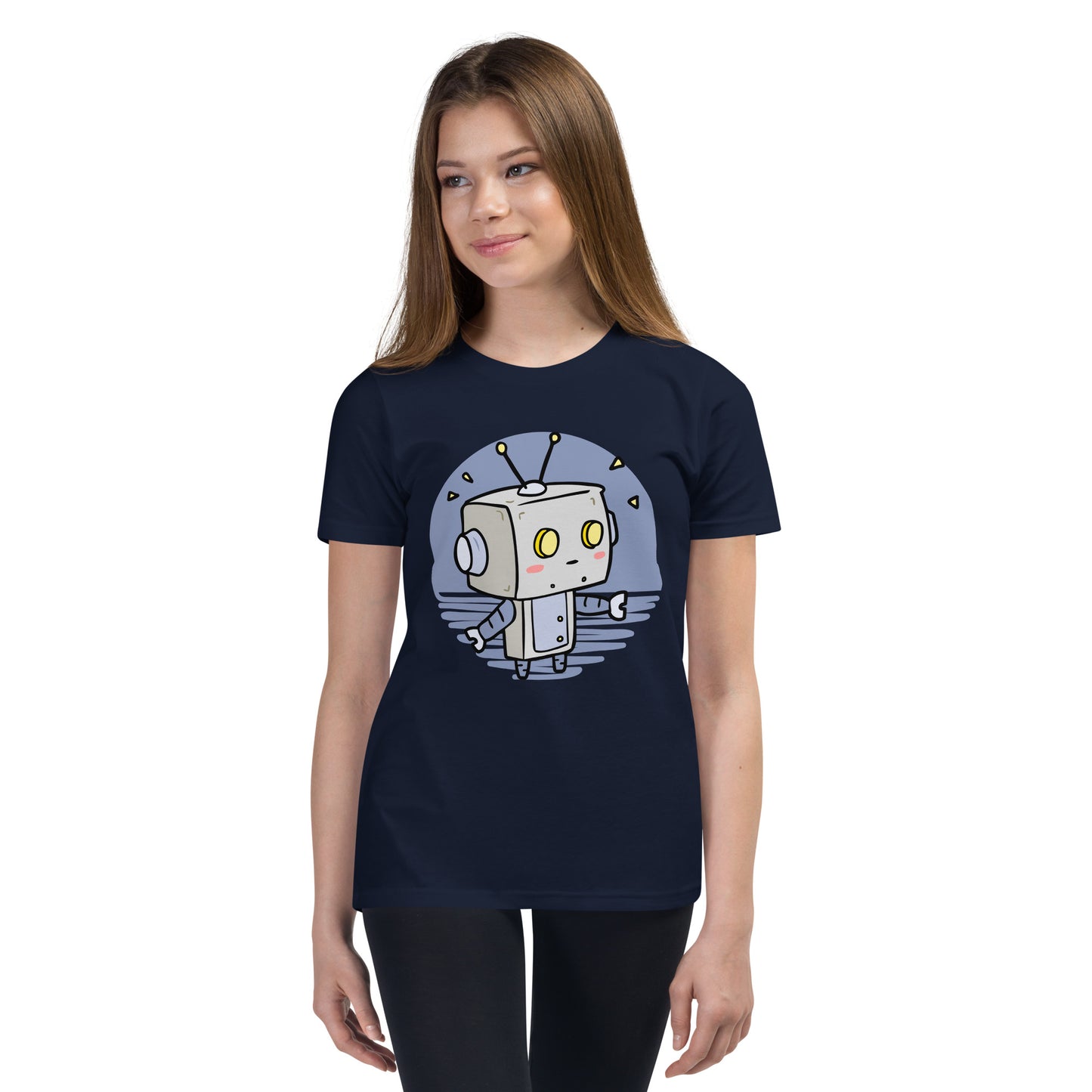 Robot | Kids and Youth T-Shirt | 5Y-12Y | Navy