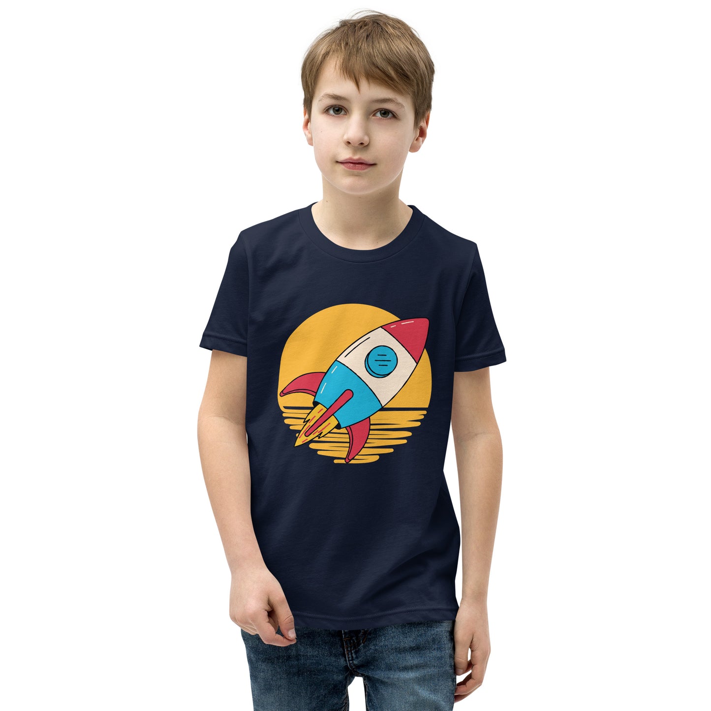 Rocket | Kids and Youth T-Shirt | 5Y-12Y | Navy