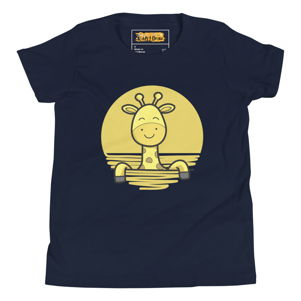 Giraffe | Kids and Youth T-Shirt | 5Y-12Y | Navy